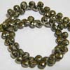 This listing is for the 1 strand of Pyrite Faceted Heart shaped briolettes in size of 6 mm approx.,,Length: 8 inch